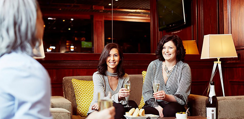 Hot older women having drinks at Napoleon's
