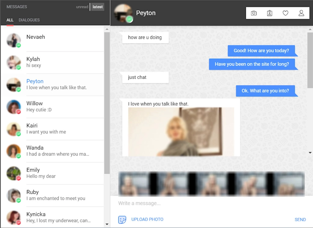 Fake conversation with