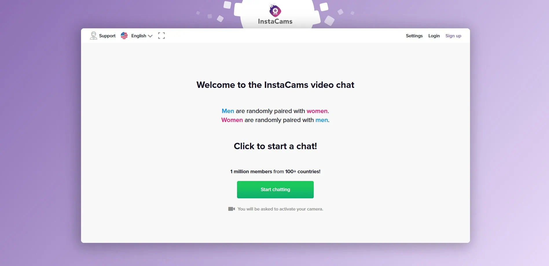 InstaCams one-on-one chat for LuckyCrush alternatives