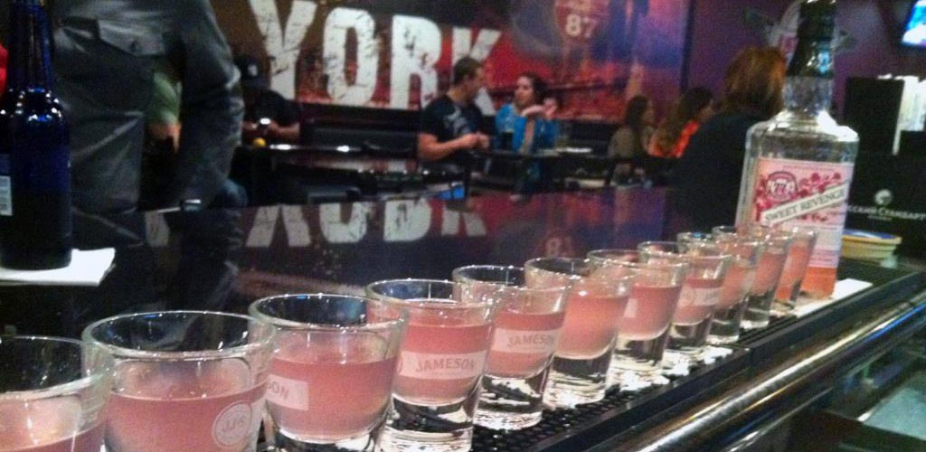 A row of shots from Just Wing