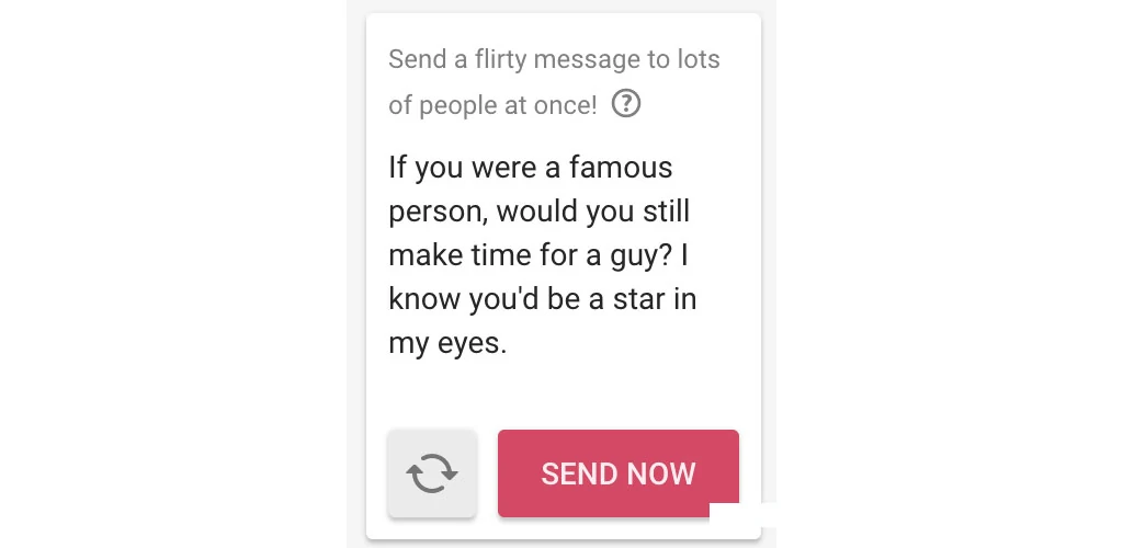 Some of the messages you can send