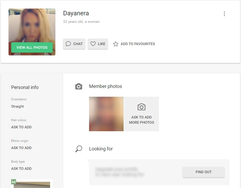 TenderMeets Profile