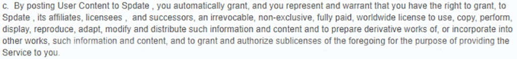 They can use and modify anything you submit